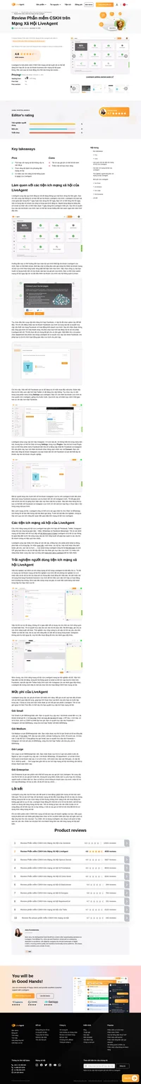 Bạn đang xem xét sử dụng LiveAgent cho dịch vụ CSKH trên mạng xã hội của mình? Hãy xem qua bài review này và tìm hiểu cách thức nó hoạt động như thế nào trong các bài test của chúng tôi.