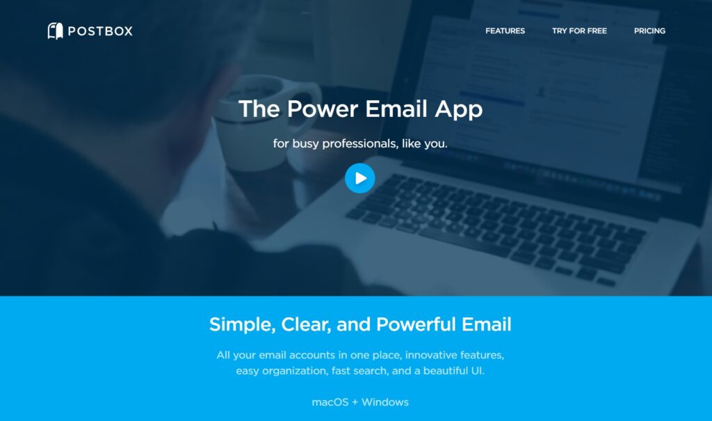  Postbox powerful email client with time-saving features