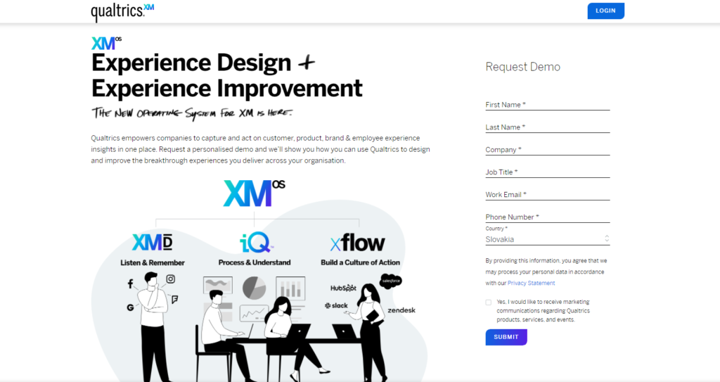 Trang chủ của Qualtrics