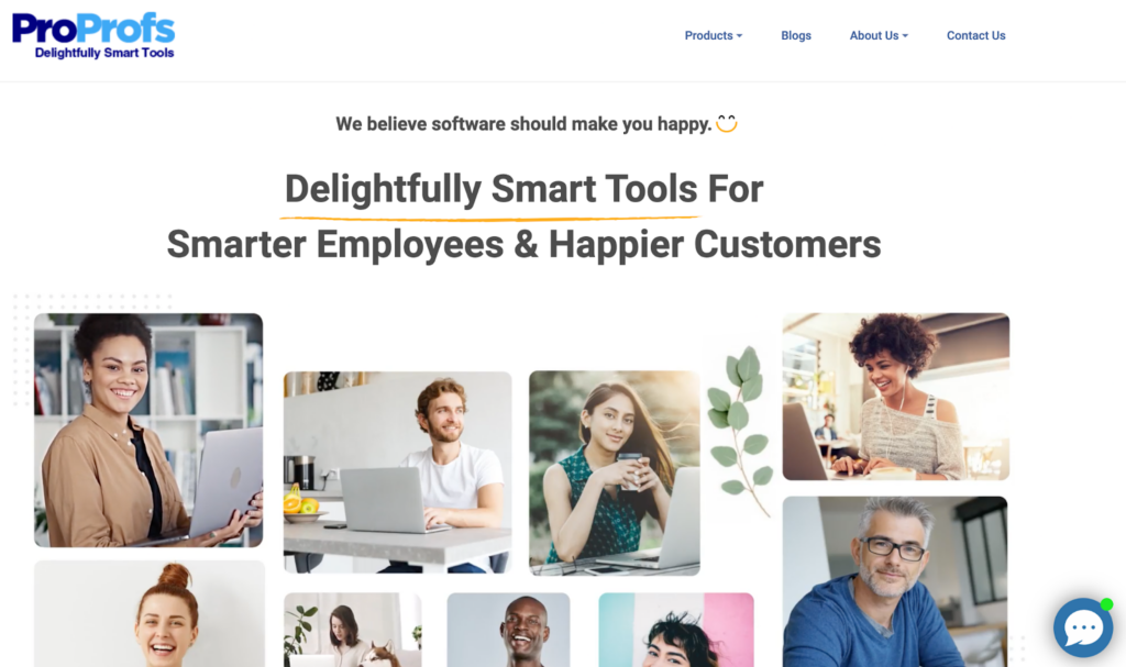 Trang chủ phần mềm cơ sở tri ​​thức ProProfs