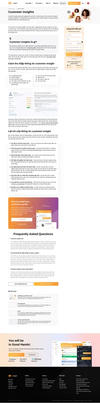 Nhũng hiểu biết về khách hàng dựa trên hành vi, sở thích và trải nghiệm của họ với công ty của bạn, được dùng khi ra quyết định.