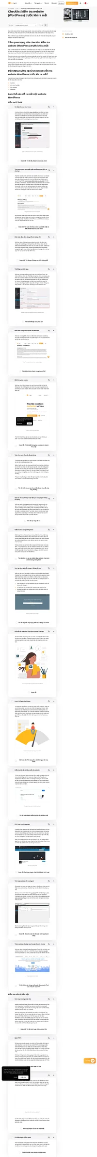 Checklist kiểm tra website (WordPress) trước khi ra mắt của chúng tôi sẽ giúp dự án của bạn tránh gặp các lỗi không đáng có. Hướng dẫn theo từng điểm tường tận.
