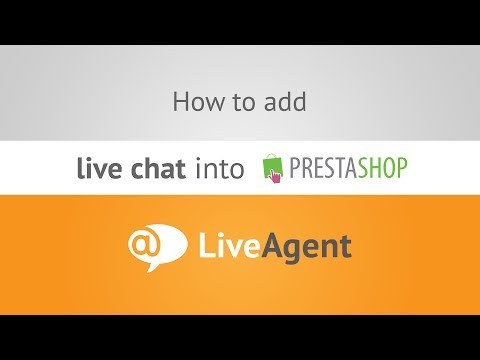 Youtube video: How to add live chat to Prestashop store www.liveagent.com