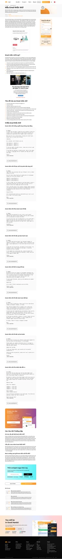 Tìm hiểu các email nhắc nhở và tiêu đề đảm bảo bảo tỷ lệ chuyển đổi và tỷ lệ nhấp cao. Sao chép & Dán miễn phí để cải thiện hiệu quả ngay.