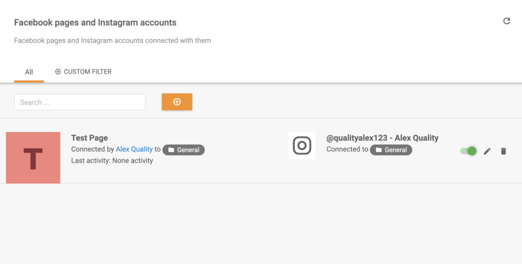 Instagram đã kết nối với LiveAgent