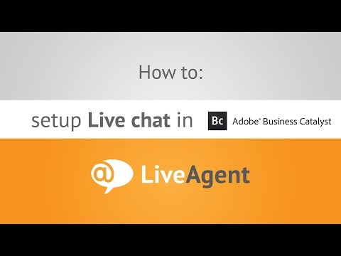 Youtube video: How to setup Live chat in Adobe Business Catalyst www.liveagent.com