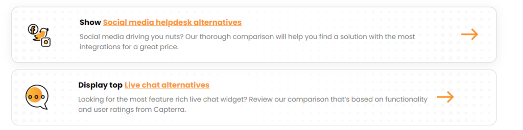 Nút Call to Action của LiveAgent