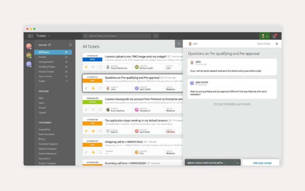 Ảnh chụp công cụ cơ sở tri ​​thức HappyFox đang sử dụng