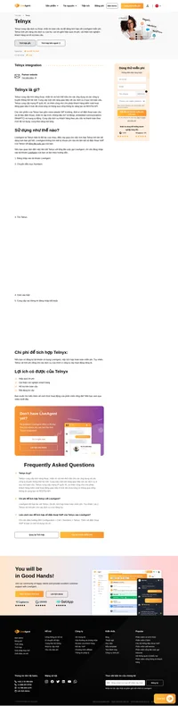 Sử dụng kết hợp số điện thoại VoIP của Telnyx với giải pháp LiveAgent của chúng tôi chưa bao giờ dễ dàng hơn thế. Kiểm tra bài viết của chúng tôi để tìm hiểu thêm.