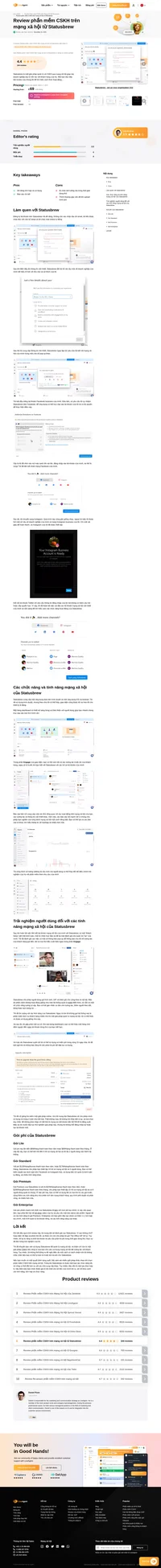 Bạn đang xem xét sử dụng Statusbrew cho dịch vụ CSKH trên mạng xã hội của mình? Hãy xem qua bài review này và tìm hiểu cách thức nó hoạt động như thế nào trong các bài test của chúng tôi.