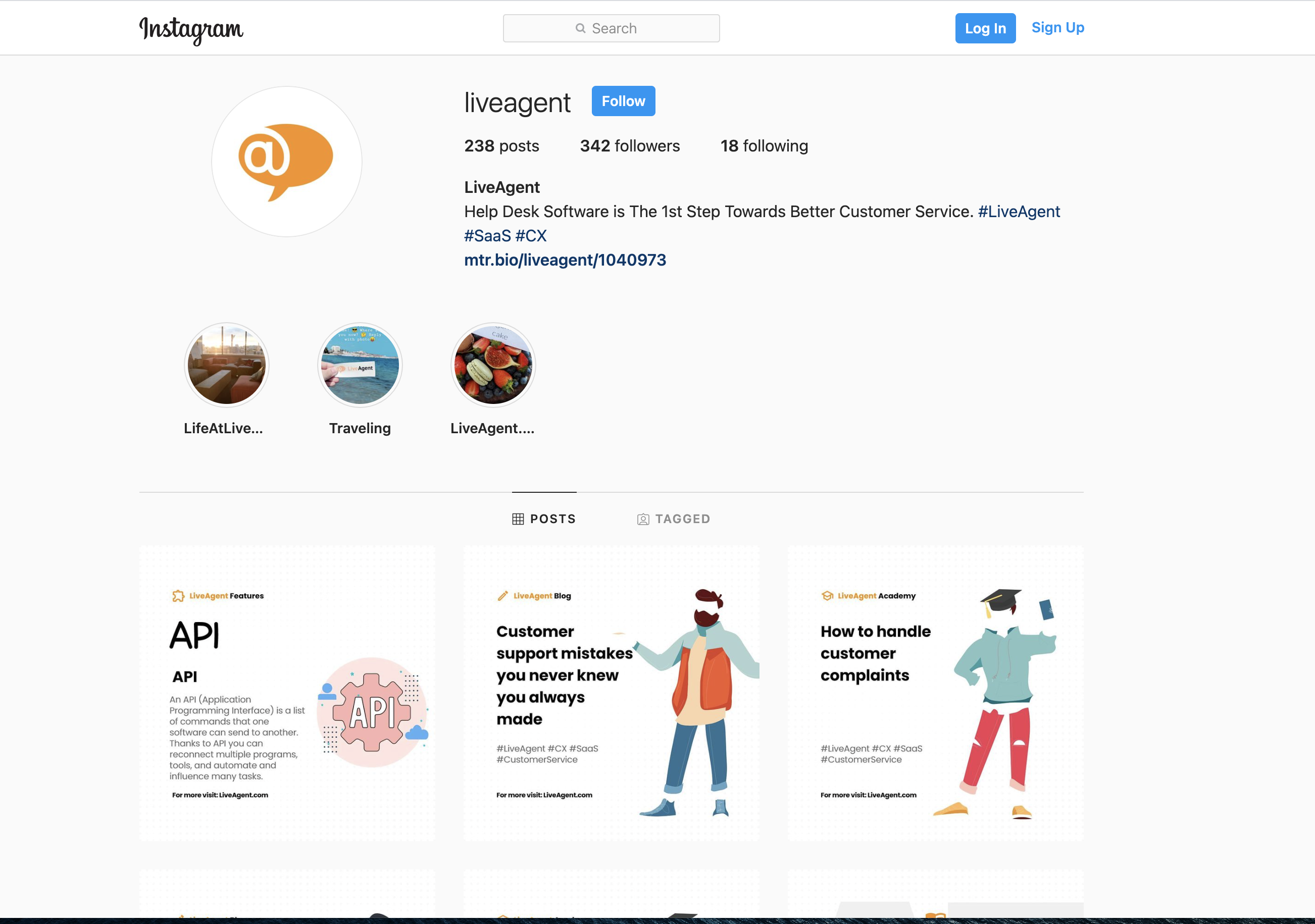 LiveAgent Instagram