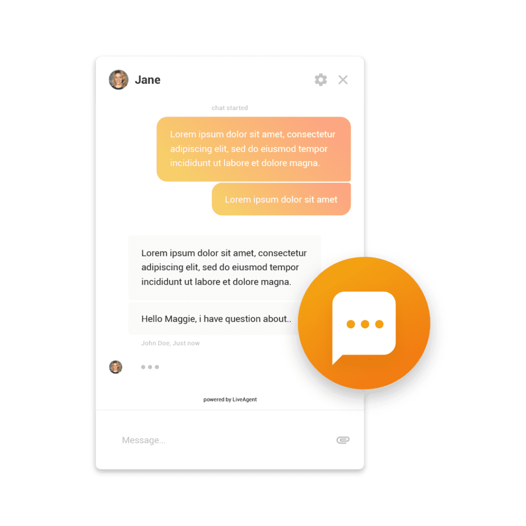 Tiện ích chat cho trang web - LiveAgent