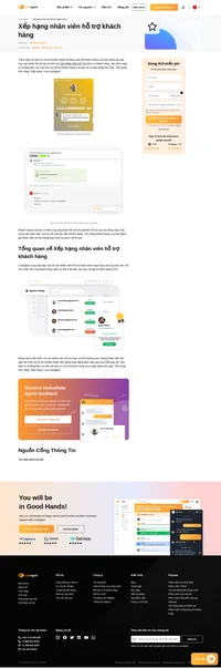 Xác định các xu hướng tiêu cực trong việc hỗ trợ khách hàng của bạn và thực hiện các hoạt động phù hợp nhờ vào tính năng của LiveAgent - Xếp hạng nhân viên hỗ trợ khách hàng. Hãy để khách hàng của bạn đánh giá nhân viên hỗ trợ.