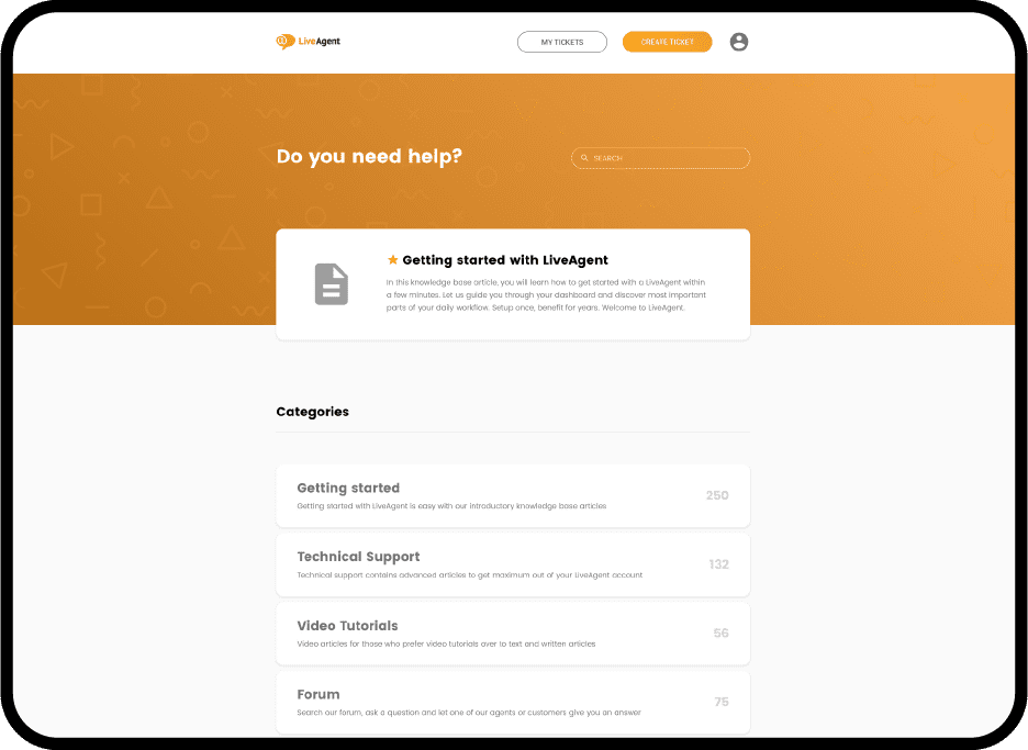 Knowledge Base Software by LiveAgent