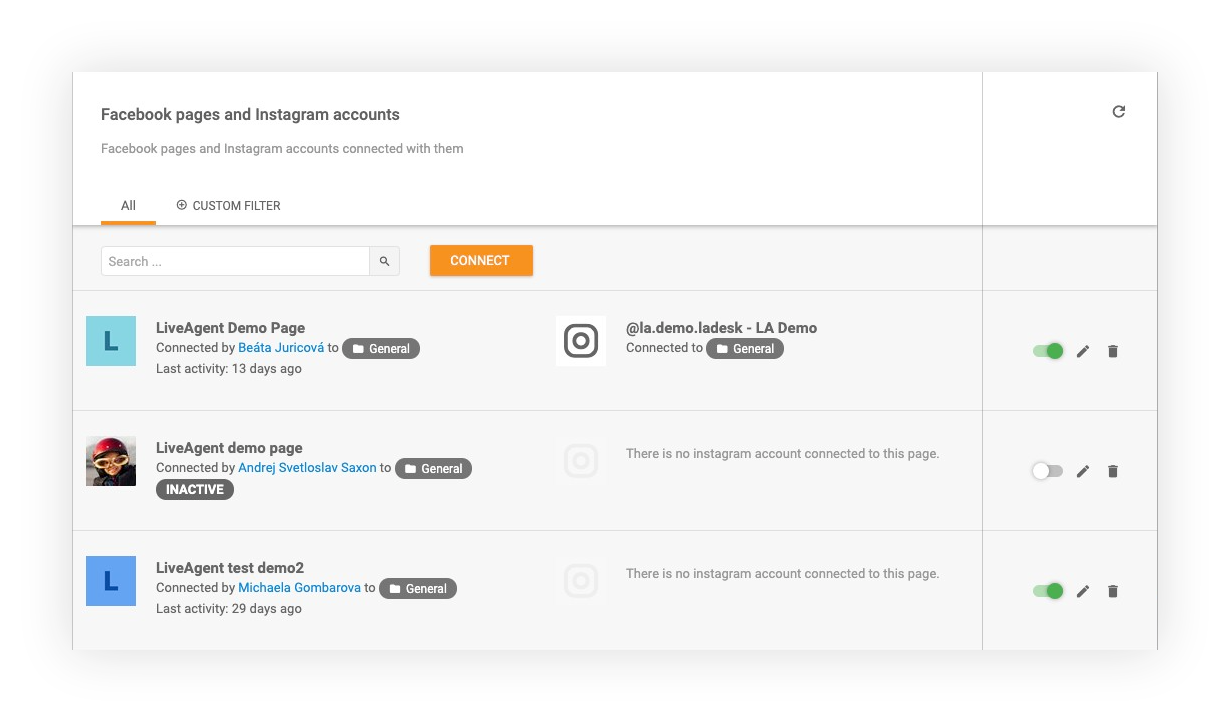 LiveAgent-lien-ket-Facebook-Instagram