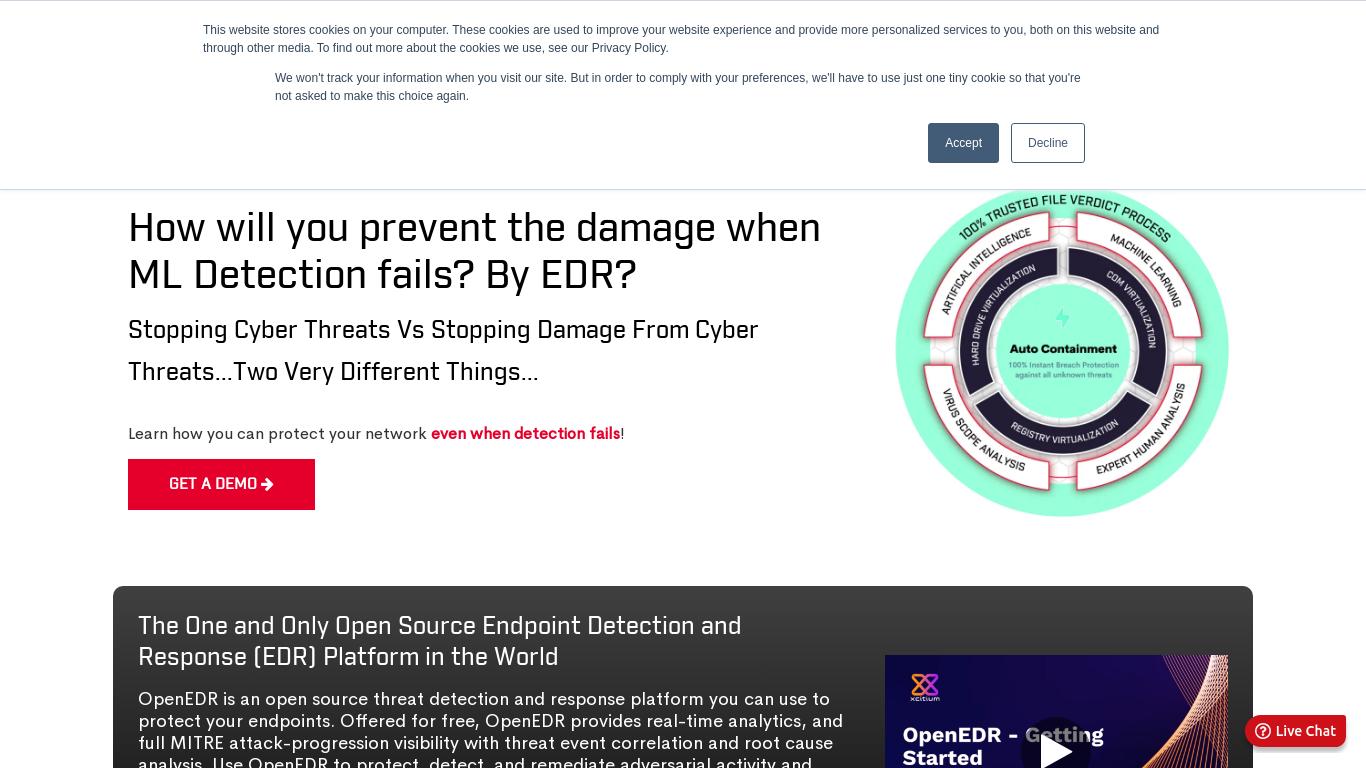 Endpoint Detection and Response (EDR) is a Free open source platform to detect threats and investigate the entire lifecycle of the threat.