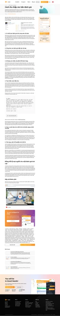 Thu thập các bản đánh giá đóng một phần quan trọng trong sự thành công của mọi doanh nghiệp. Hãy học cách thu thập và tận dụng chúng để đạt được lợi ích cho bạn.