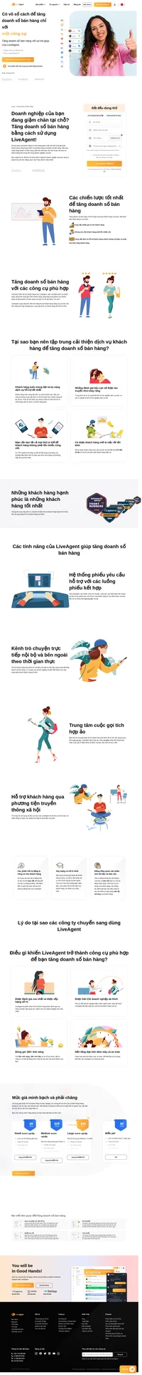 LiveAgent kết hợp kênh trò chuyện trực tiếp, hệ thống phiếu yêu cầu hỗ trợ và tính năng tự động hóa tuyệt vời để cung cấp dịch vụ hỗ trợ khách hàng xuất sắc. Tăng doanh số bán hàng của bạn bằng cách sử dụng LiveAgent ngay hôm nay.