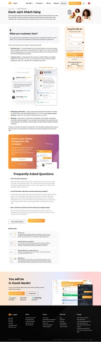 Danh sách khách hàng có thể là danh sách những người mua hàng trước đây của bạn, hoặc danh sách những người mua hiện tại cũng có thể được sử dụng để quảng cáo hoặc để chăm sóc khách hàng. Tìm hiểu thêm.